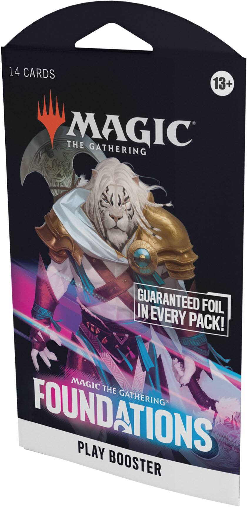 14 CARDS 13+ MAGIC THE GATHERING GUARANTEED IN FOIL EVERY PACK! MAGIC THE GATHERING FOUNDATIONS PLAY BOOSTER