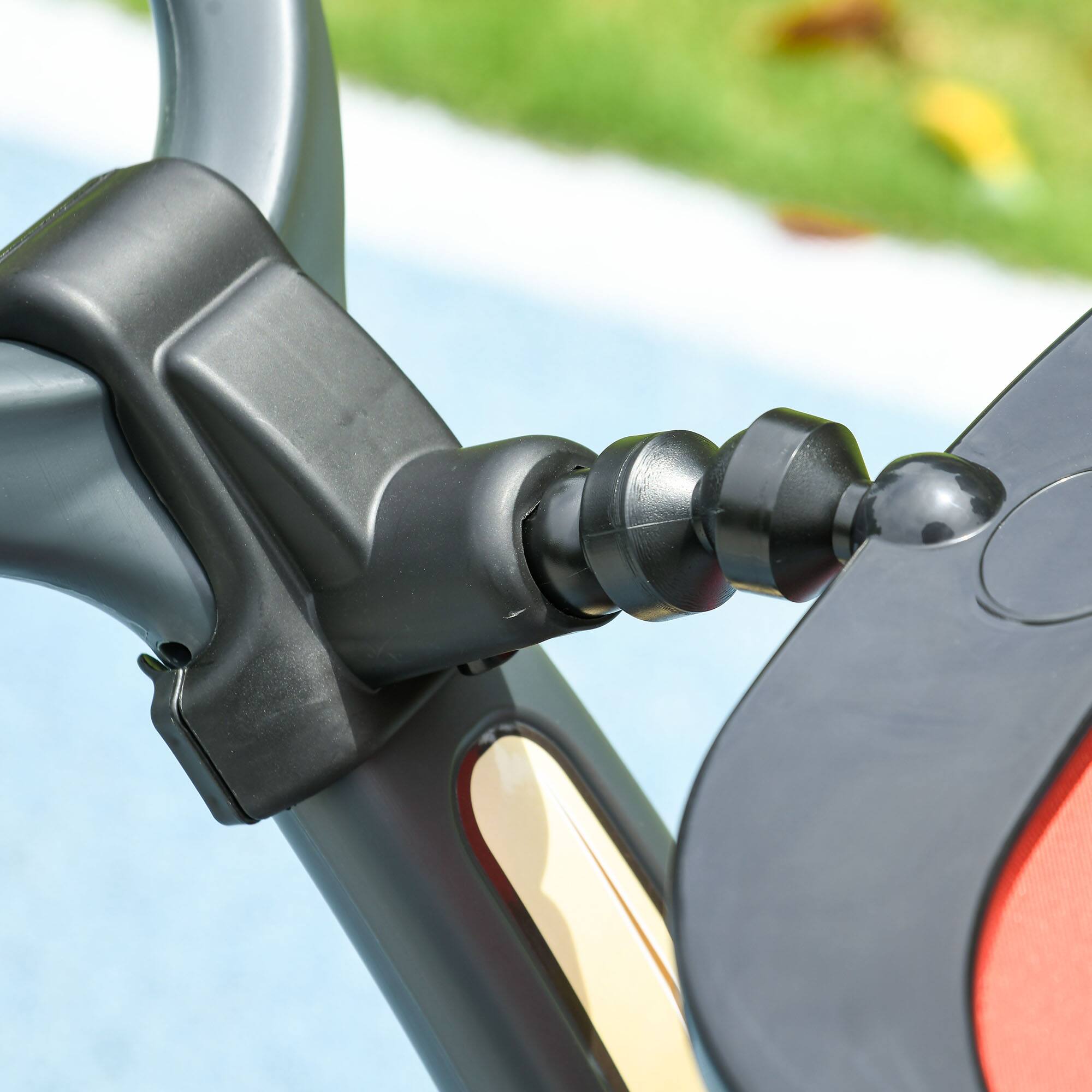 Alt View 5. Qaba - Push Car for Kids 1-3 Years, 3 in 1 Ride on Sliding Car, Foot to Floor Baby Push Car with Removable Handle, Music, Horn.