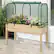 Alt View 1. Costway - Wood Raised Garden Bed with Greenhouse Cover Mini Portable Greenhouse Kit - Green + Beige.