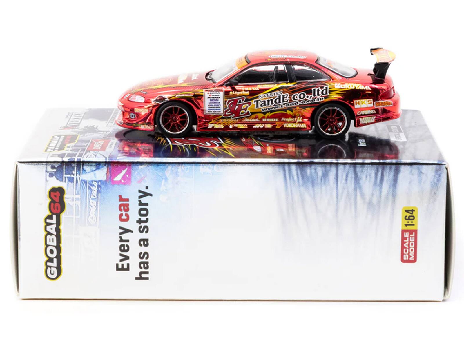 KOKOYAMA TandE XVERTEX co.,ltd O.CO.ID HKS - FE CARBING BRIDE Project LEFO YORDHAMA

64 GLOBAL

Every car has a story.

1:64 SCALE MODEL