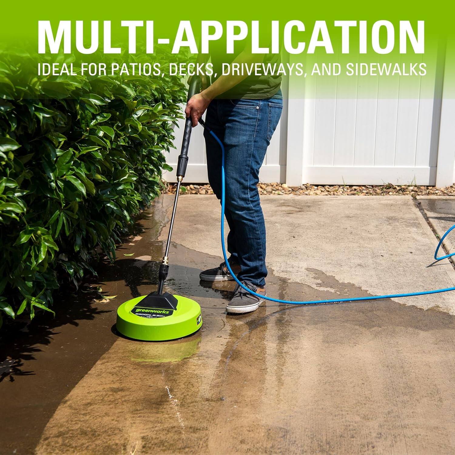 MULTI-APPLICATION  
IDEAL FOR PATIOS, DECKS, DRIVEWAYS, AND SIDEWALKS