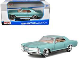 1965 Buick Riviera Gran Sport "Special Edition" Series 1/26 Diecast Model Car by Maisto - Light Blue Metallic