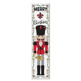 Jardine - Louisiana Ragin' Cajuns 11" x 46" Nutcracker Holiday Leaner Sign - White