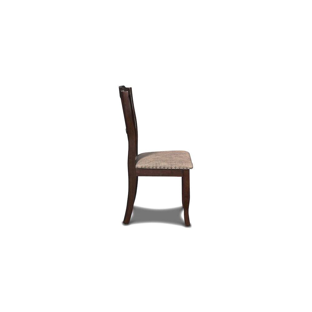 Alt View 2. New Classic Furniture - Furniture Bixby Solid Wood Dining Chairs in Espresso (Set of 2) - Brown.