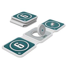 Keyscaper - DeVonta Smith Philadelphia Eagles 3-in-1 Foldable Charger - White