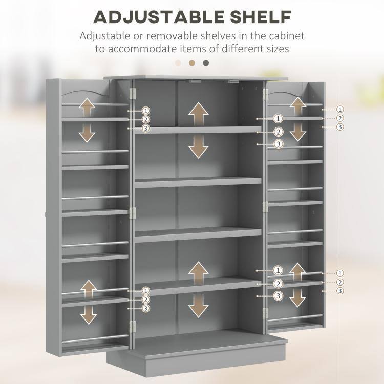 ADJUSTABLE SHELF

Adjustable or removable shelves in the cabinet to accommodate items of different sizes