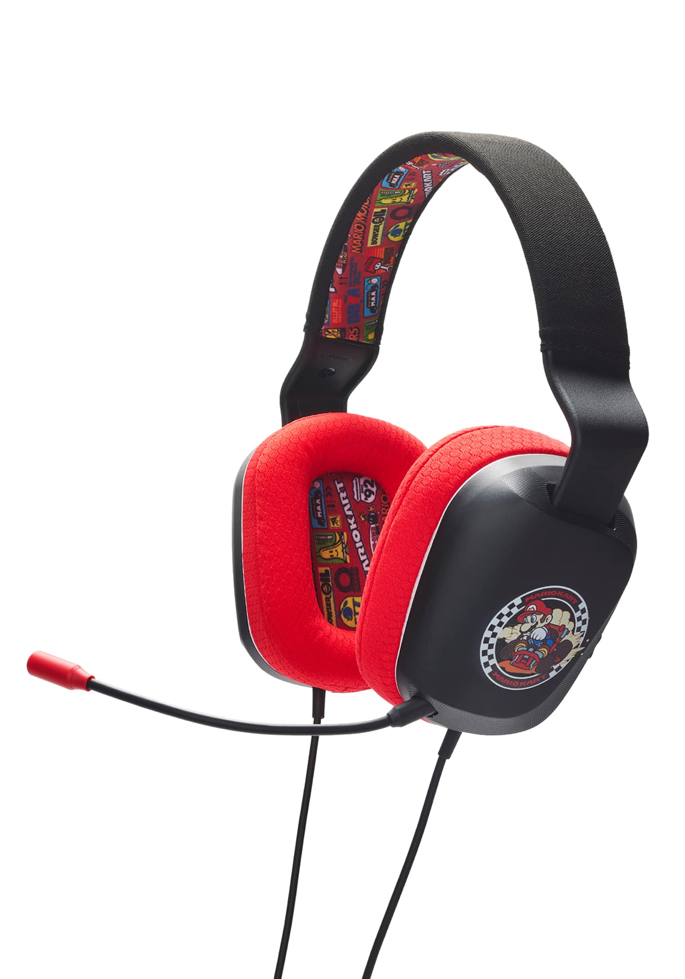 PowerA - Wired Over The Ear Stereo Gaming Headset for Nintendo Switch - Mario Kart Rivals