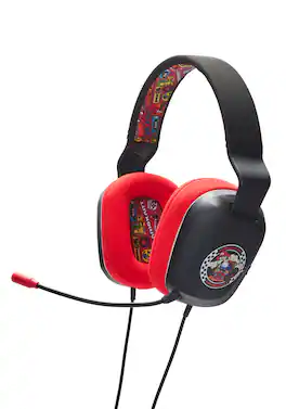 PowerA - Wired Over The Ear Stereo Gaming Headset for Nintendo Switch - Mario Kart Rivals