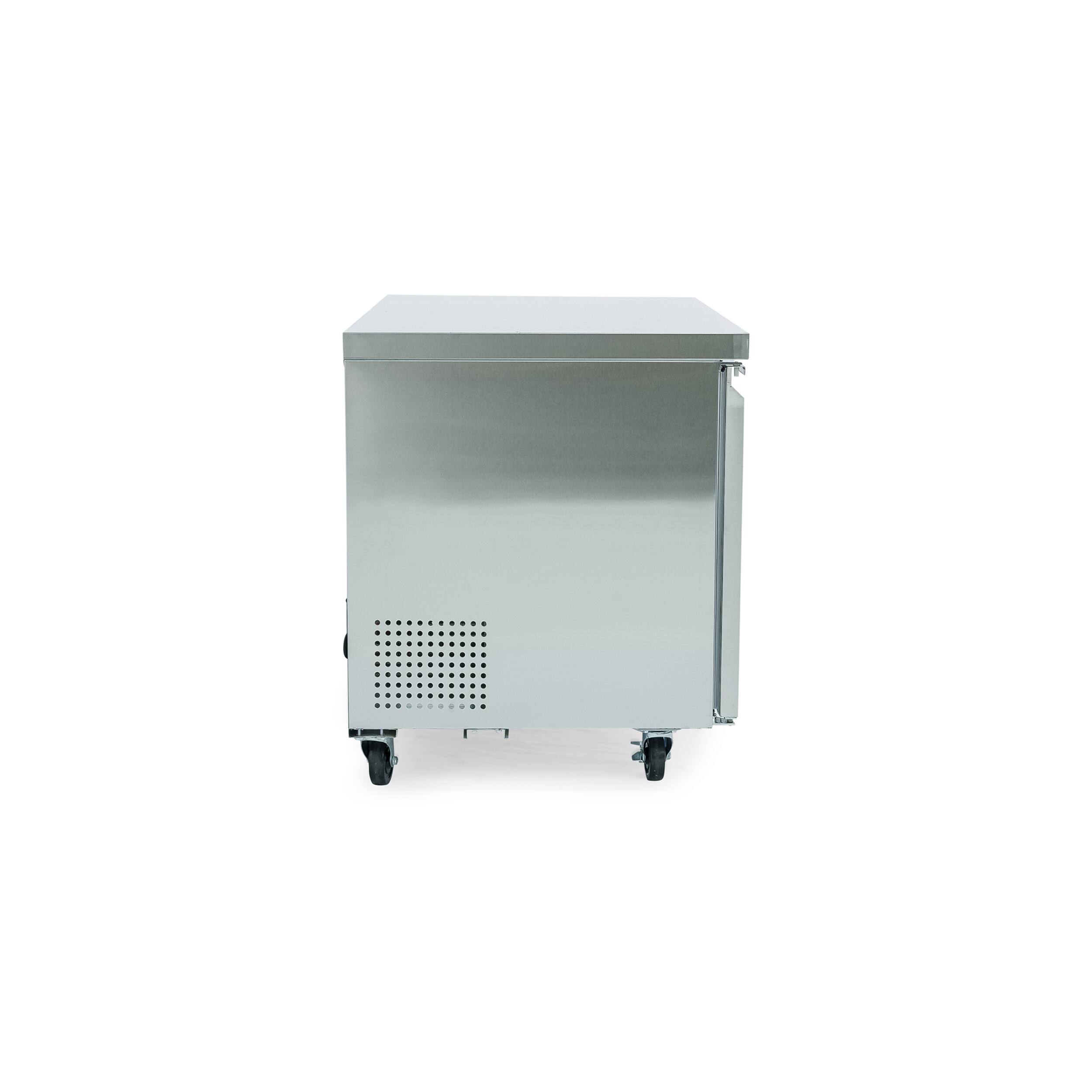 Alt View 8. Magic Chef - Commercial 12 cu. ft. 2 Door Under Counter Refrigerator in Stainless Steel - Stainless Steel.