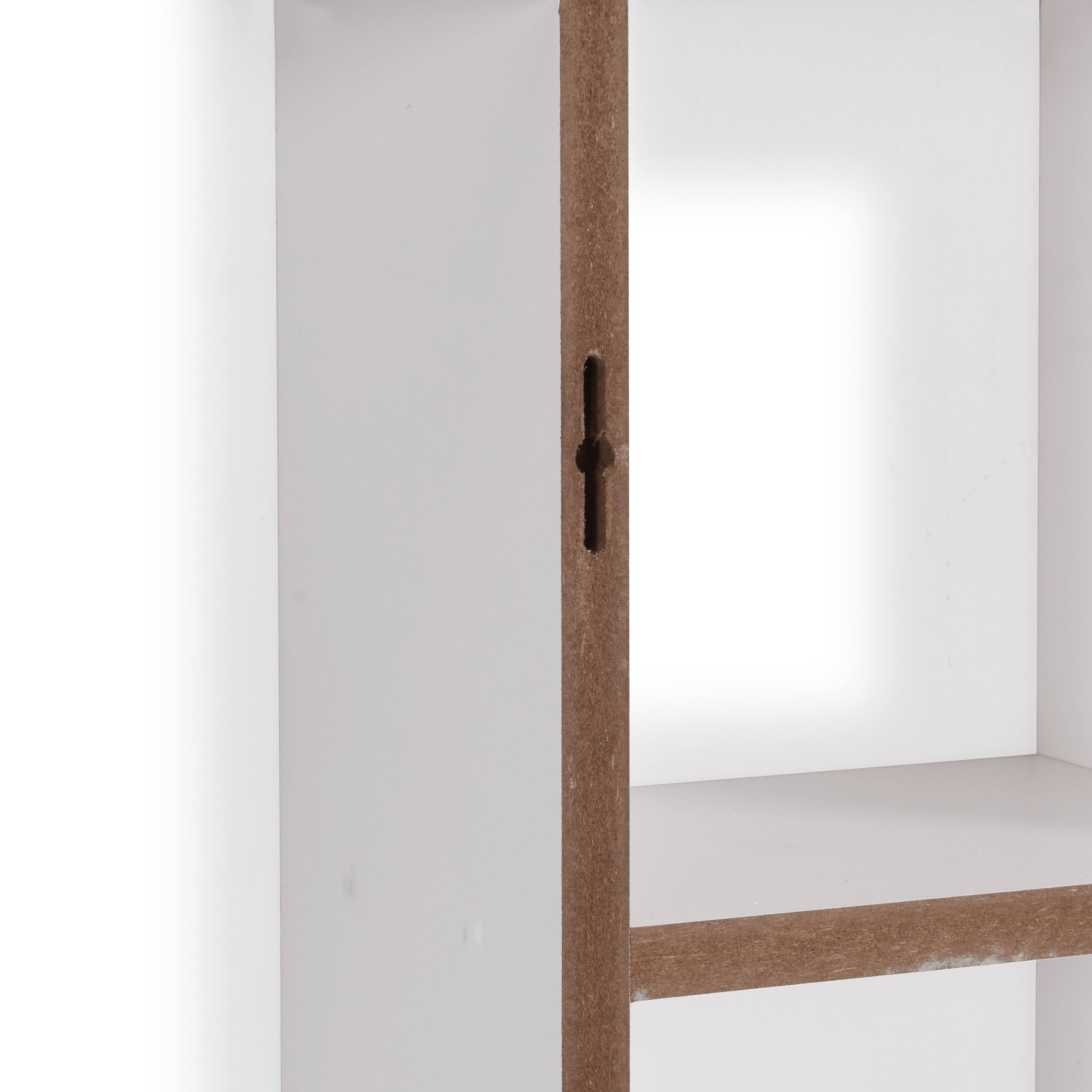 Alt View 1. Danya B - Cantilever Wall Shelf - White - White.