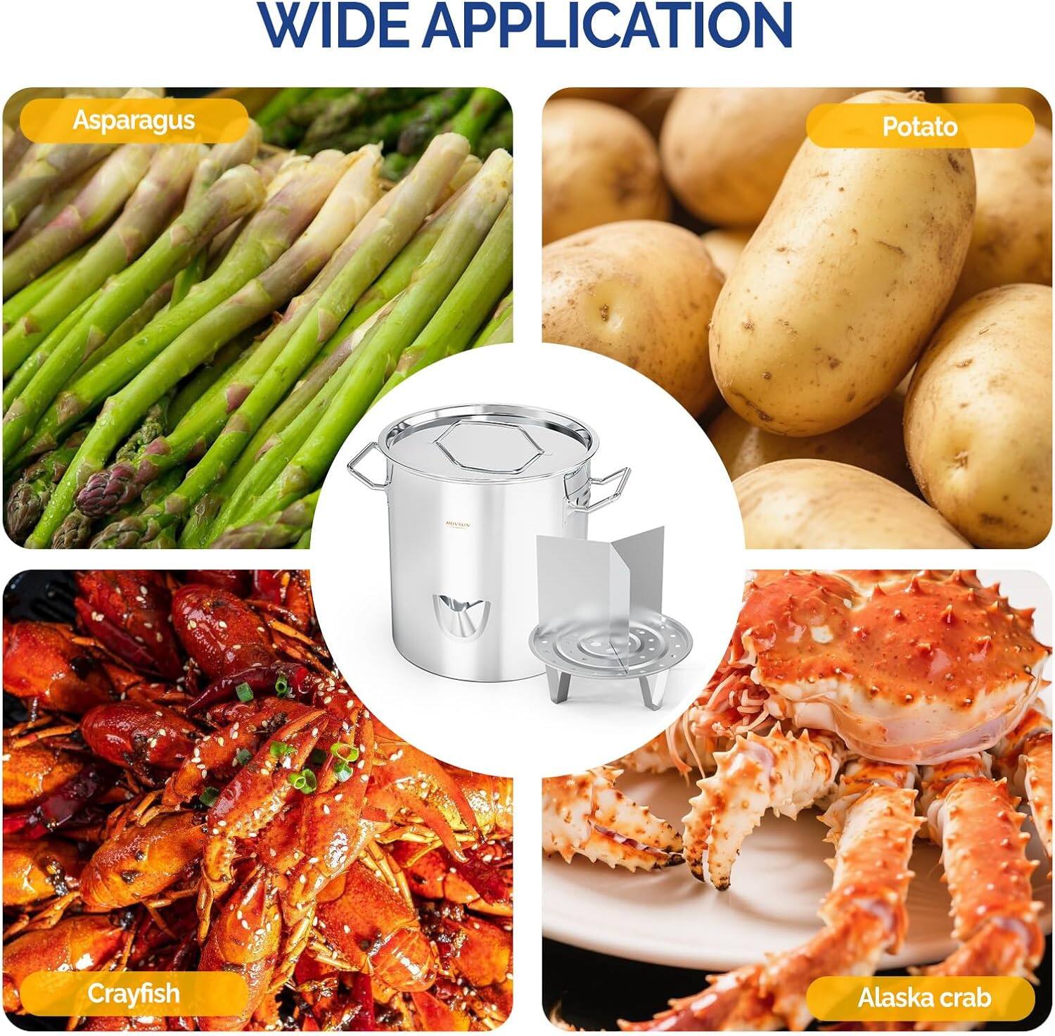 WIDE APPLICATION

- Asparagus
- Potato
- Crayfish
- Alaska crab