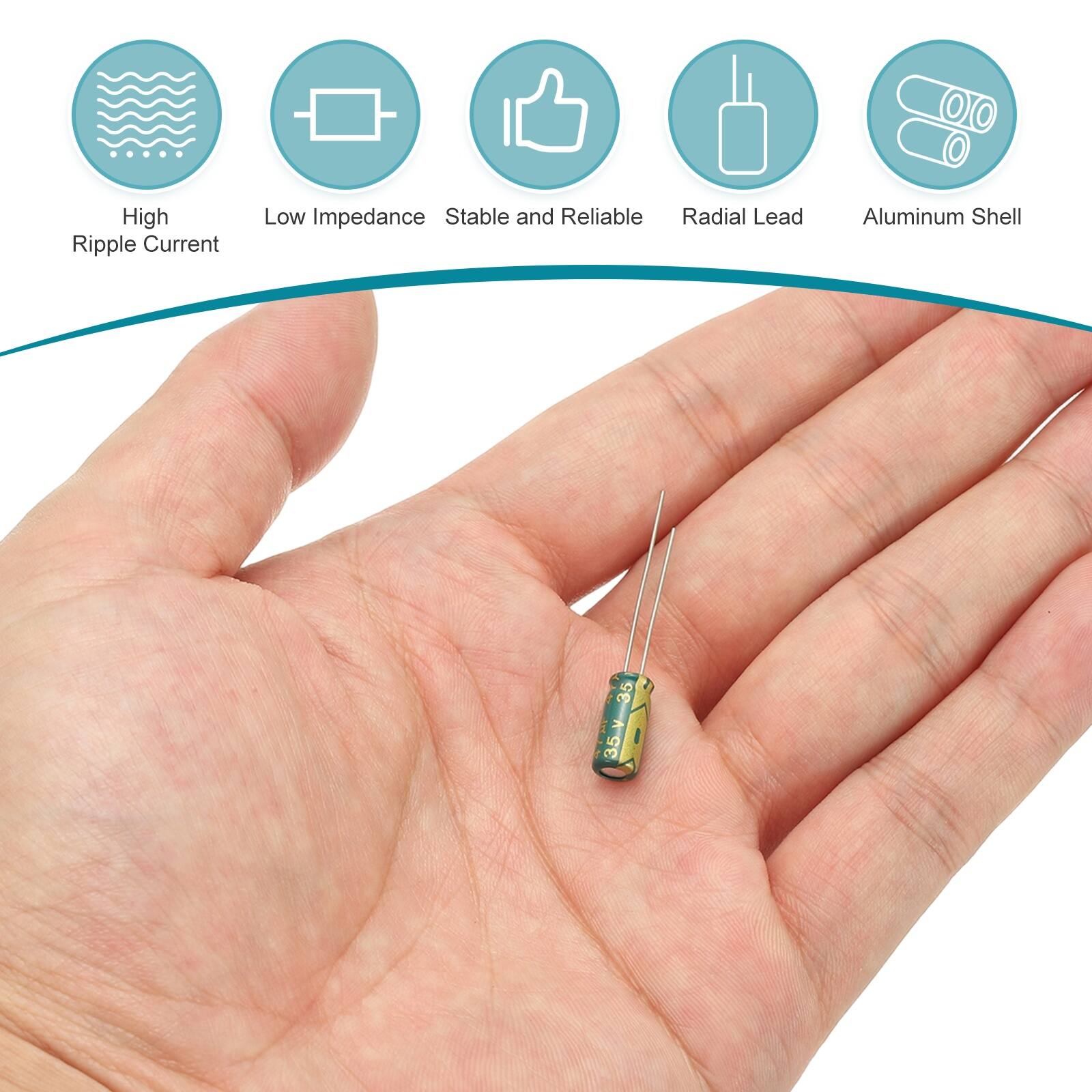 High Ripple Current Low Impedance Stable and Reliable Radial Lead Aluminum Shell 35V