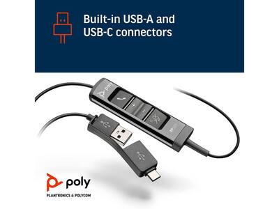 Poly EncorePro 515-M Cuffia USB (Mono) Ottimizzata Per Teams E Call Center: Lavora Da Casa Senza Pensieri!