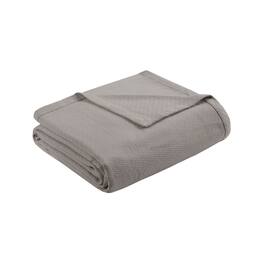 Gracie Mills - Janette Ring Spun Cotton Blanket - Gray