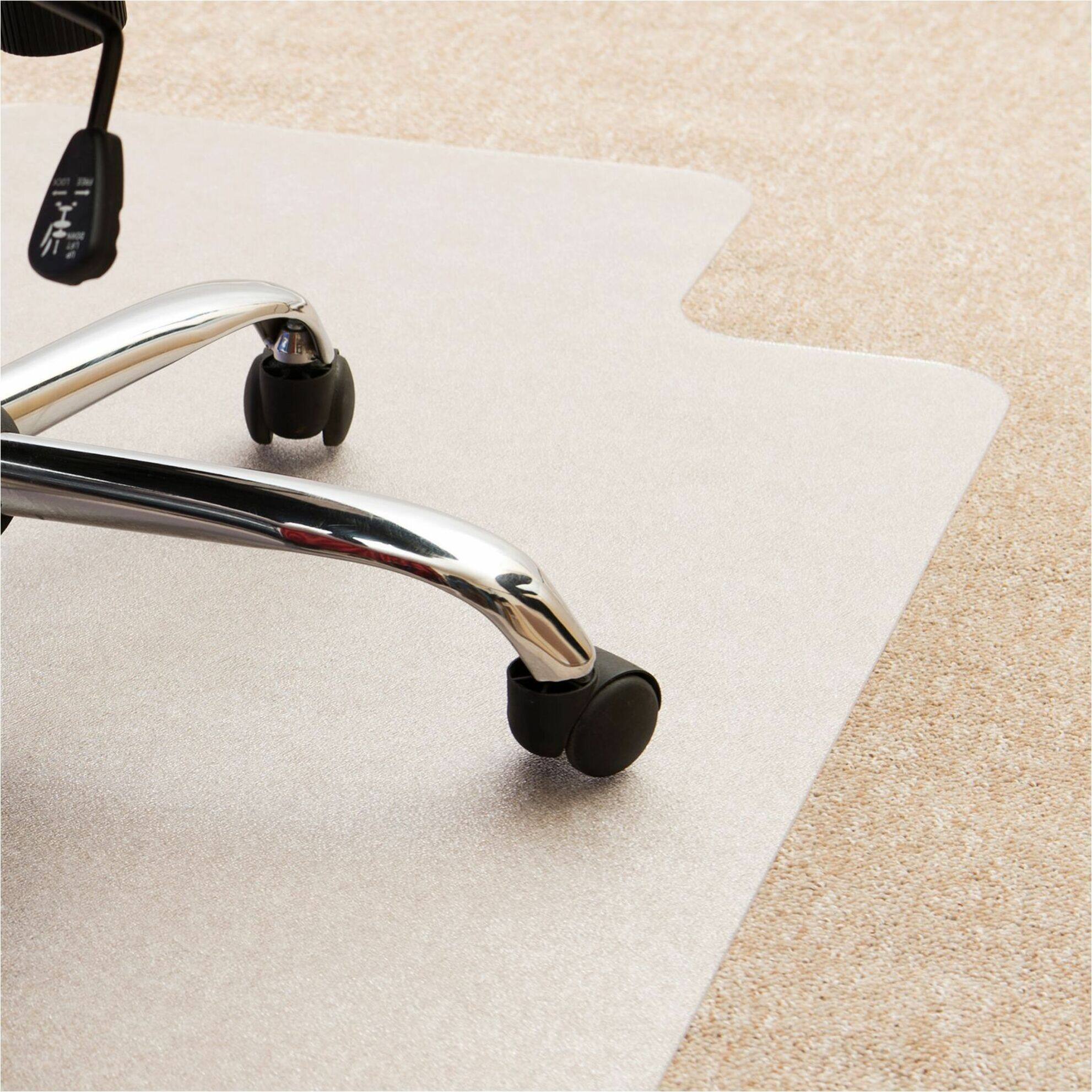 Alt View 16. Floortex - Cleartex Enhanced Polymer Lipped Chair Mat for Carpets up to 3/8'' - 48'' x 51'' - Clear.