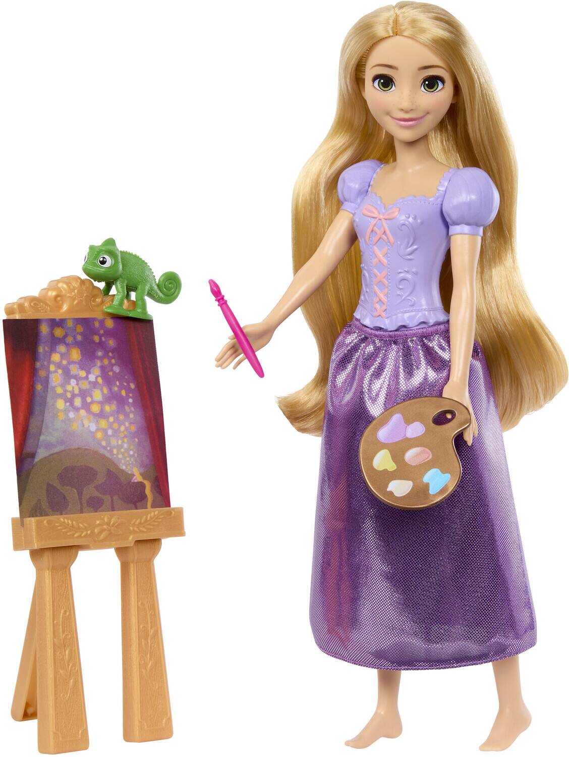 Alt View 1. Mattel - Disney Princess Art Stories: Rapunzel Fashion Doll Set   - COLLECTIBLES - Multicolor.