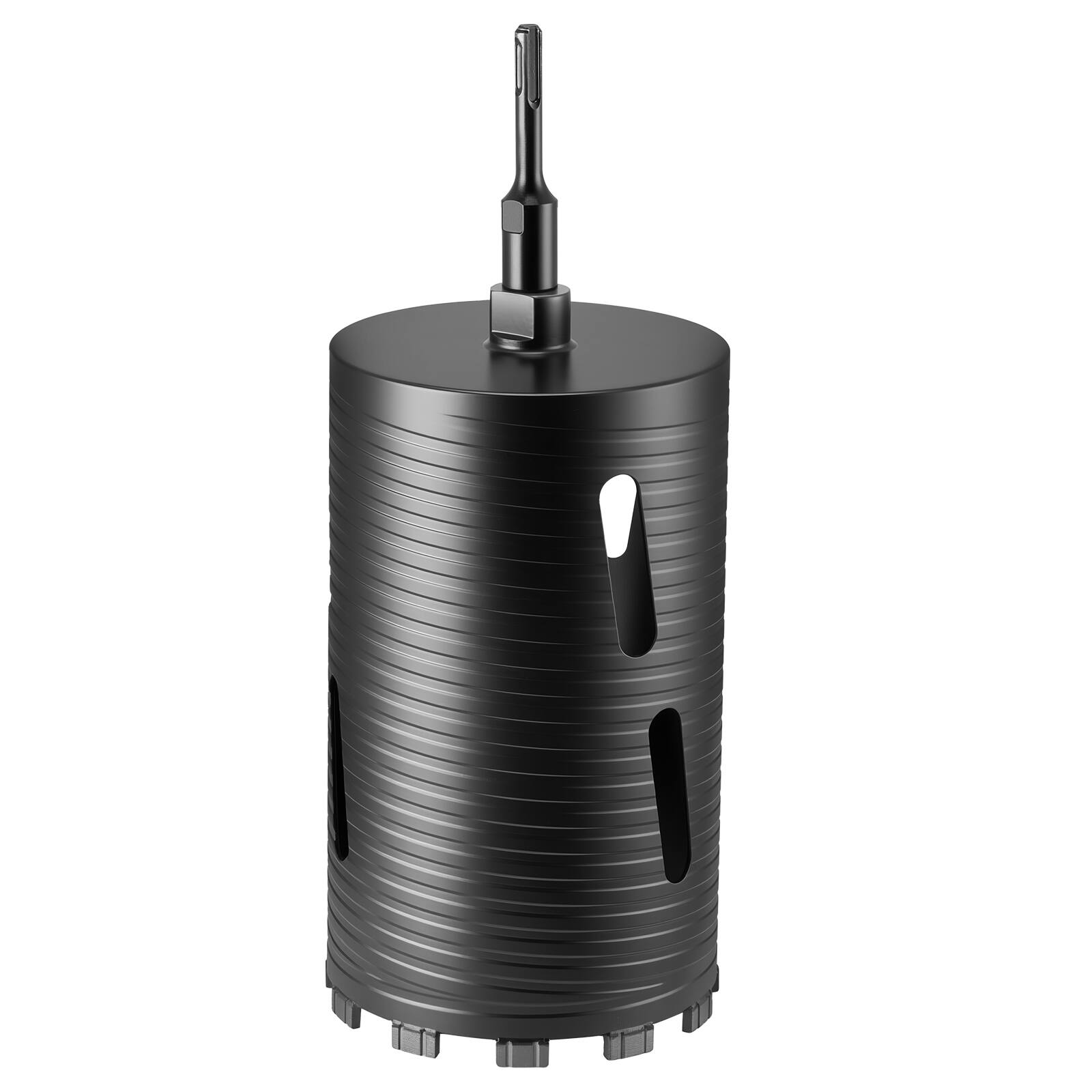 Alt View 5. VEVOR - Core Drill Bit, 6 inch Diameter, 9-1/2 inch Drilling Depth, 5/8-11 Internal Thread, Diamond Dry Coring Bit - Black.