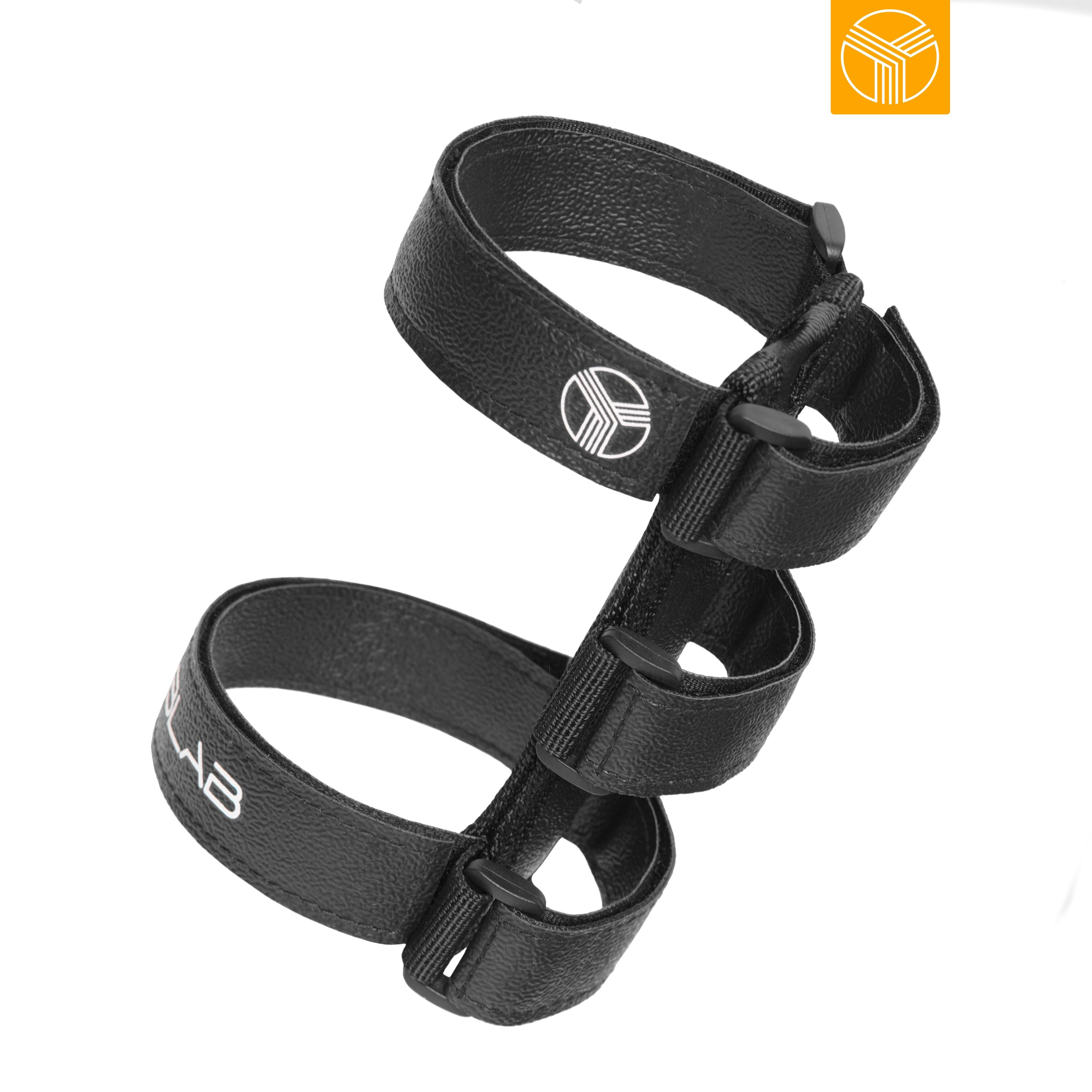 Alt View 2. TREBLAB - Universal Speaker Mount for Bike, Golf Cart Railing - Adjustable Strap Holder Compatible with Most Portable Speakers - Black.