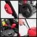 Alt View 6. POWERSMART - 18" Gas Push Lawn Mower with 144cc 4-Cycle OHV Engine,2-in-1 with Mulch and Side-Discharge, 5-Position Height - Red.