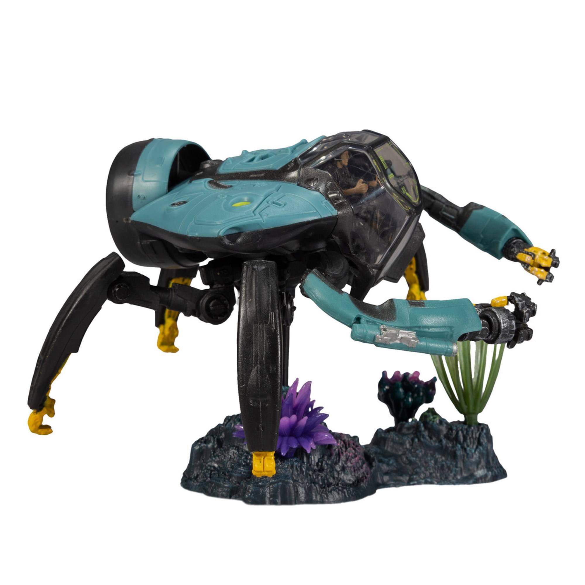 Alt View 3. McFarlane Toys - Avatar World of Pandora Figure Set | CET-OPS Crabsuit with RDA Driver - Multi-Colored.