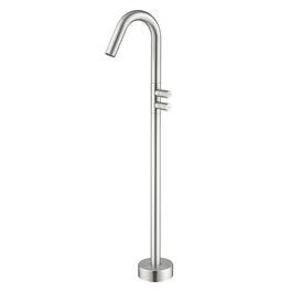 Boyel Living - Brushed Bathtub Faucet 360 Degrees Rotatable Dual Knob Handle Brass SUS304 - Brushed Nickel