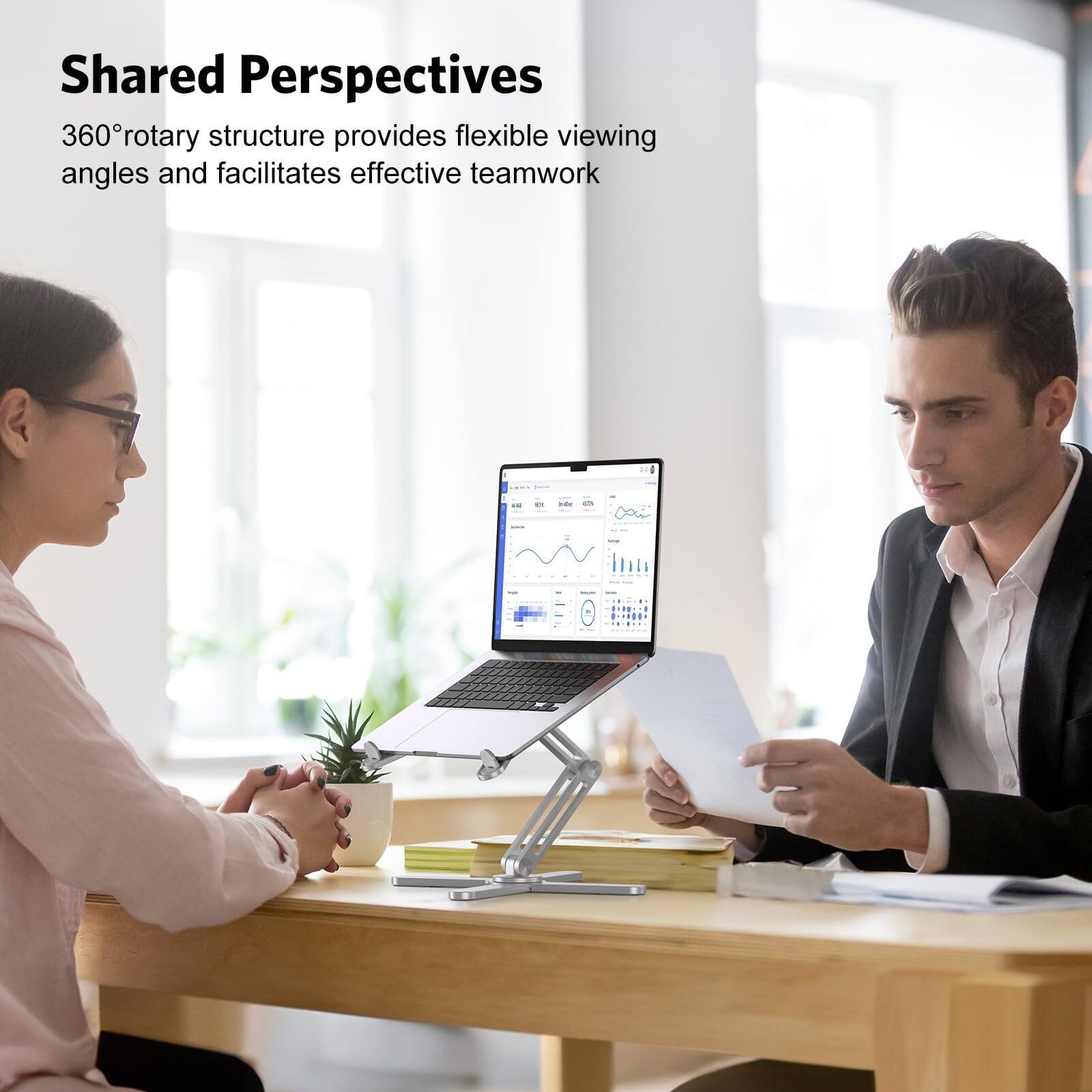Shared Perspectives  
360° rotary structure provides flexible viewing angles and facilitates effective teamwork