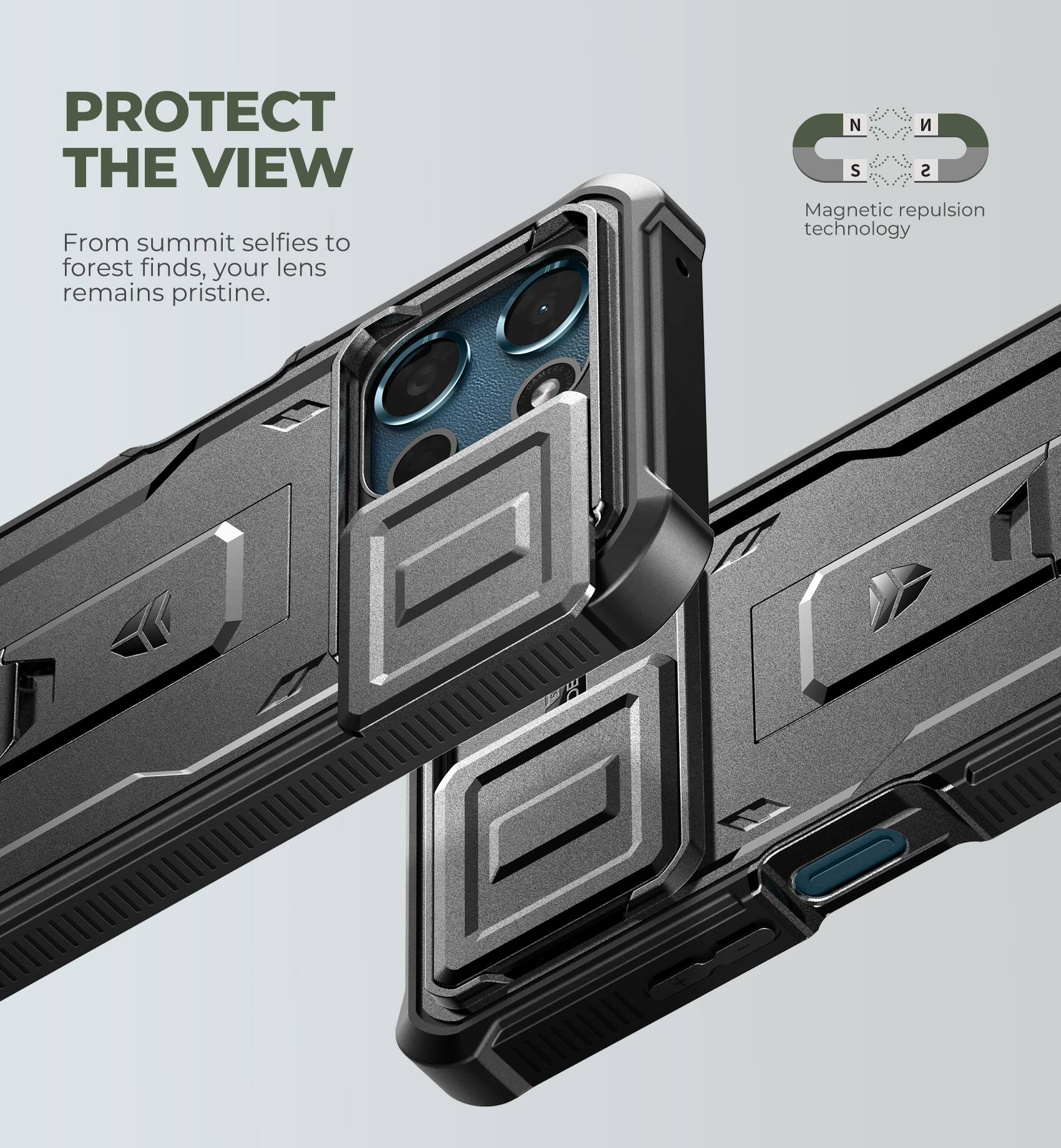 PROTECT THE VIEW

From summit selfies to forest finds, your lens remains pristine.

N S S D

Magnetic repulsion technology