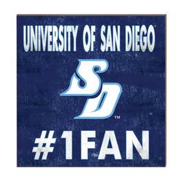 Jardine - San Diego Toreros 10" x 10" #1 Fan Plaque - Navy
