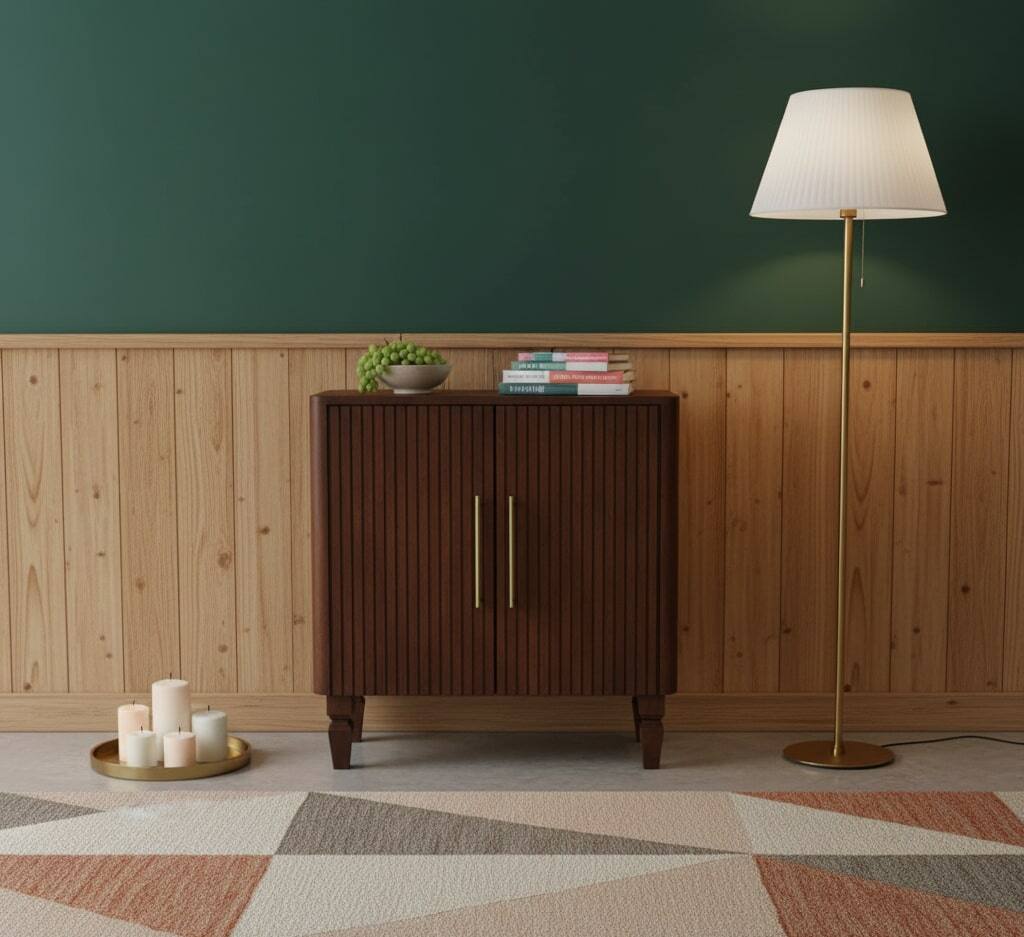 Angle. Artisan Furniture - Artisan Furniture, Cavallo Cabinet,With Ample Storage - Brown.