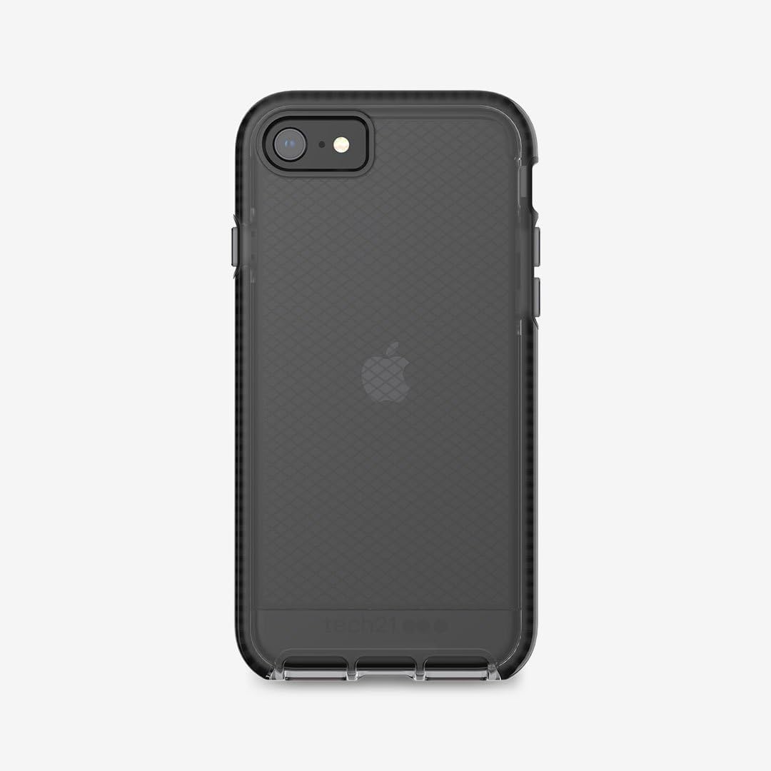 Front. Tech21 - Tech21 Apple iPhone SE (2nd gen)/8/7 - Smokey Black - Smokey Black.