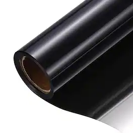 Unique Bargains - PVC Privacy Window Film, One-Way Mirror Reflective Heat Control Static Cling 15.7x9.8ft - Black Silver