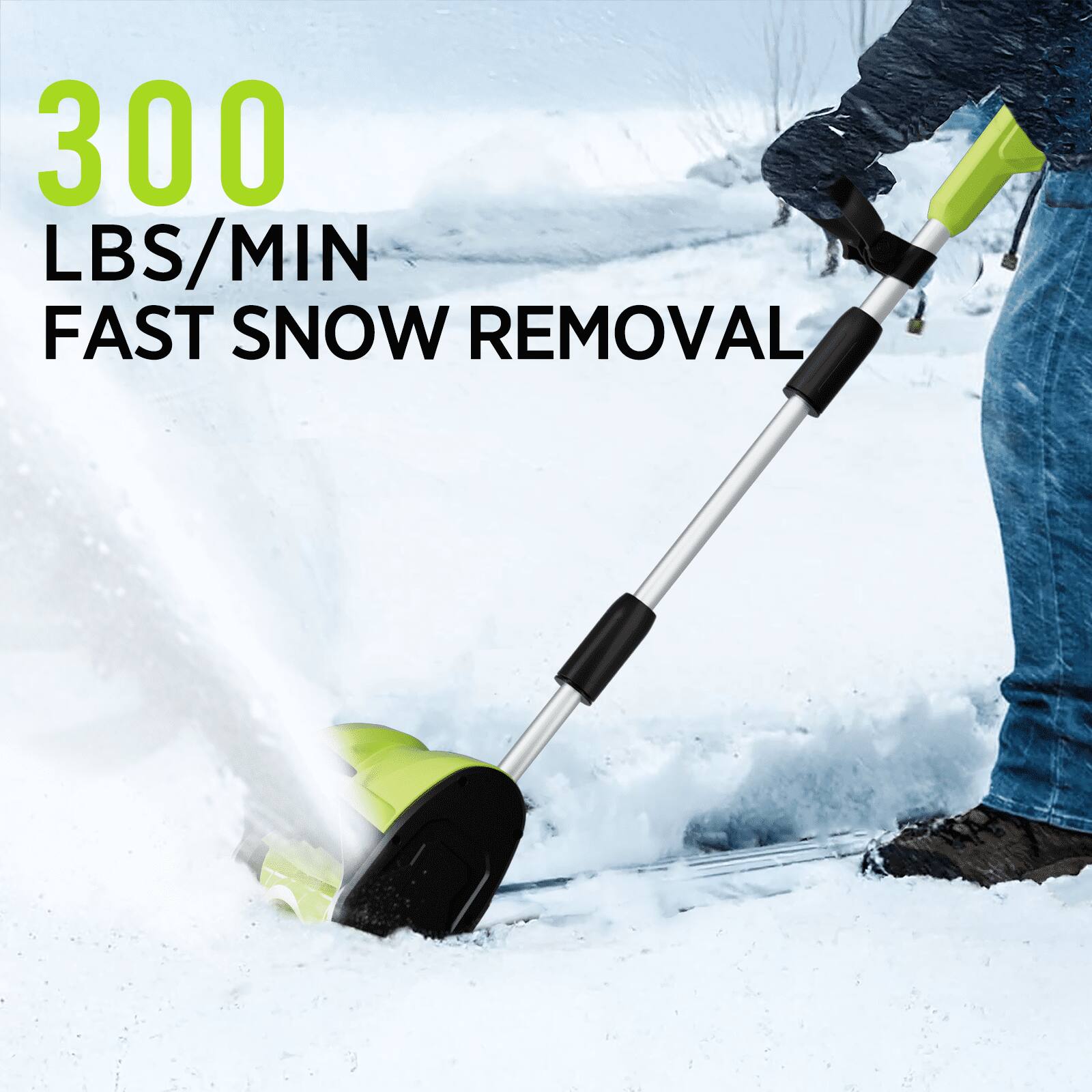 300 LBS/MIN FAST SNOW REMOVAL