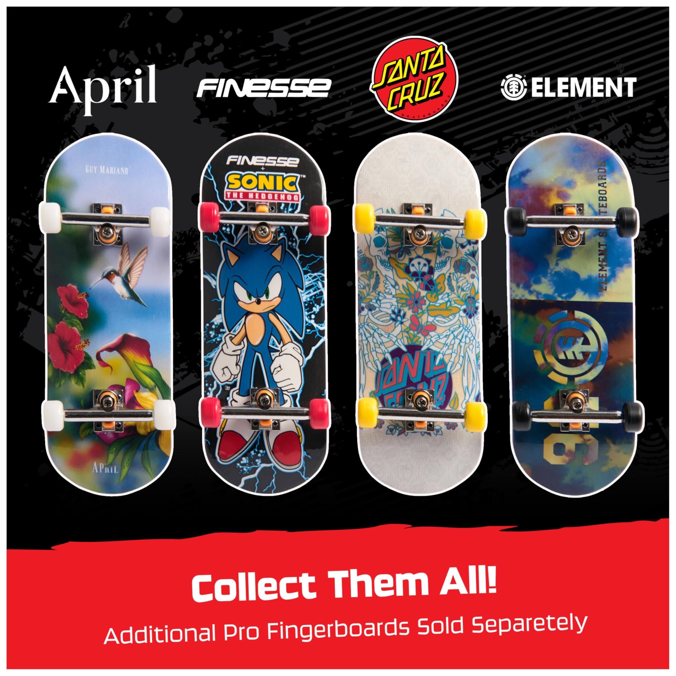 Finesse Santa Cruz Finesse Guy + Mariano Sonic The Hedgehog Element Teboards S Element Jants 1" April. Collect Them All! Additional Pro Fingerboards Sold Separately