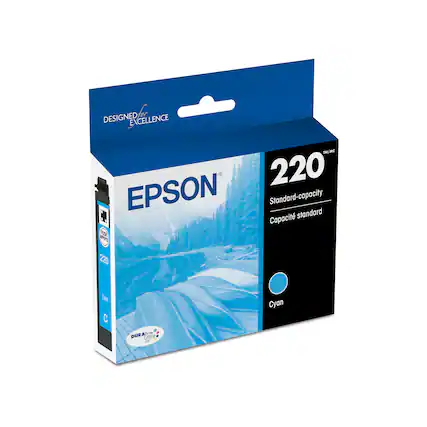 Designed Excellence TM/MC IMV 220 EPSON Standard-capacity Capacit standard PO 220 Ope C DURASI Brite Ultra h Cyan.