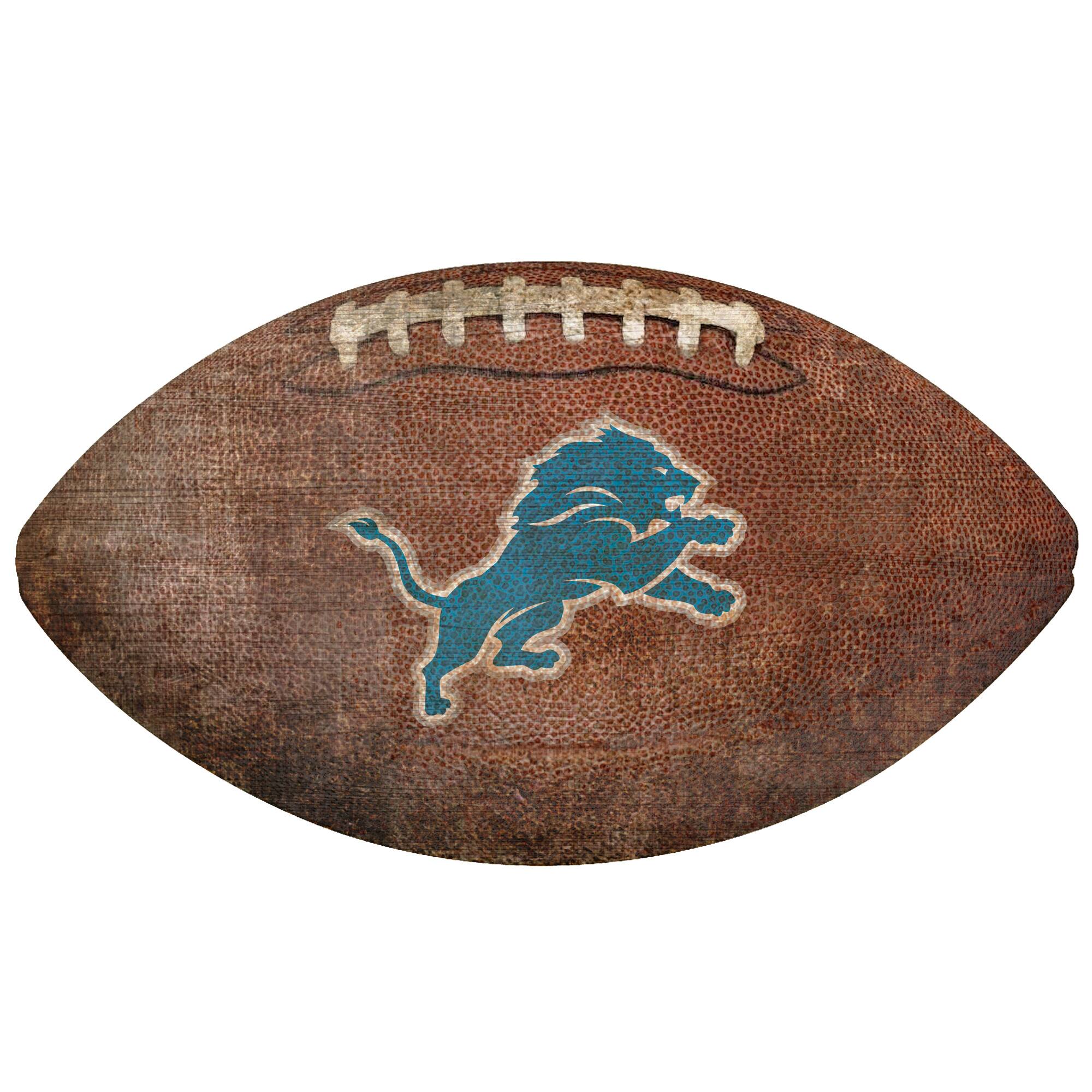 Fan Creations - Detroit Lions 12'' Football Sign - Multicolor