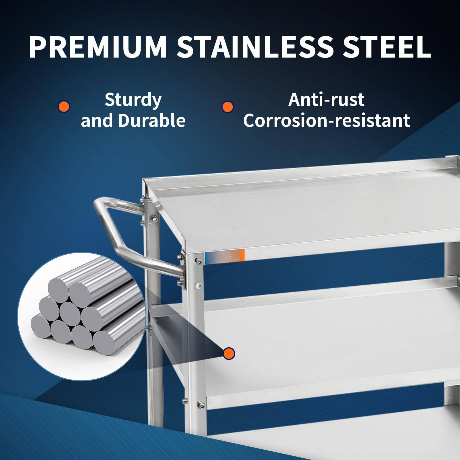PREMIUM STAINLESS STEEL

- Sturdy and Durable
- Anti-rust Corrosion-resistant