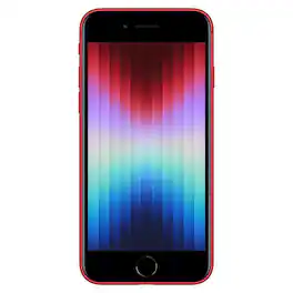 Apple - Refurbished Excellent - iPhone SE (3rd Gen) A2595 (Fully Unlocked) 128GB w/ Pre-Installed Tempered Glass - Red