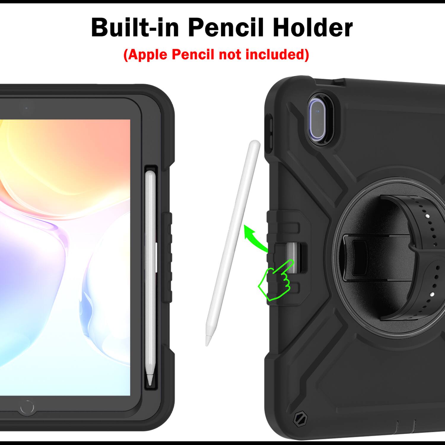 Built-in Pencil Holder (Apple Pencil not included)