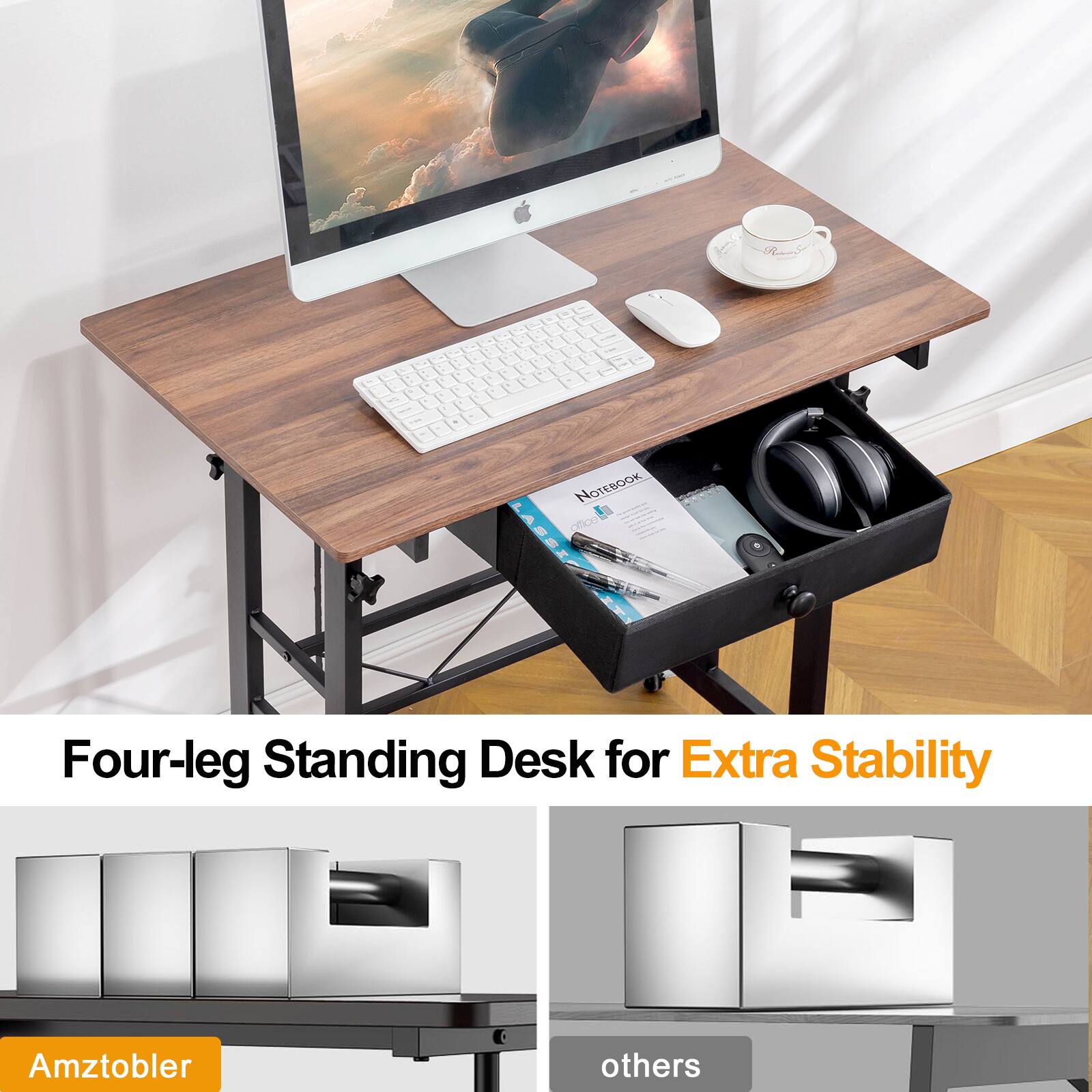 1 - Four-leg Standing Desk for Extra Stability Amztobler others