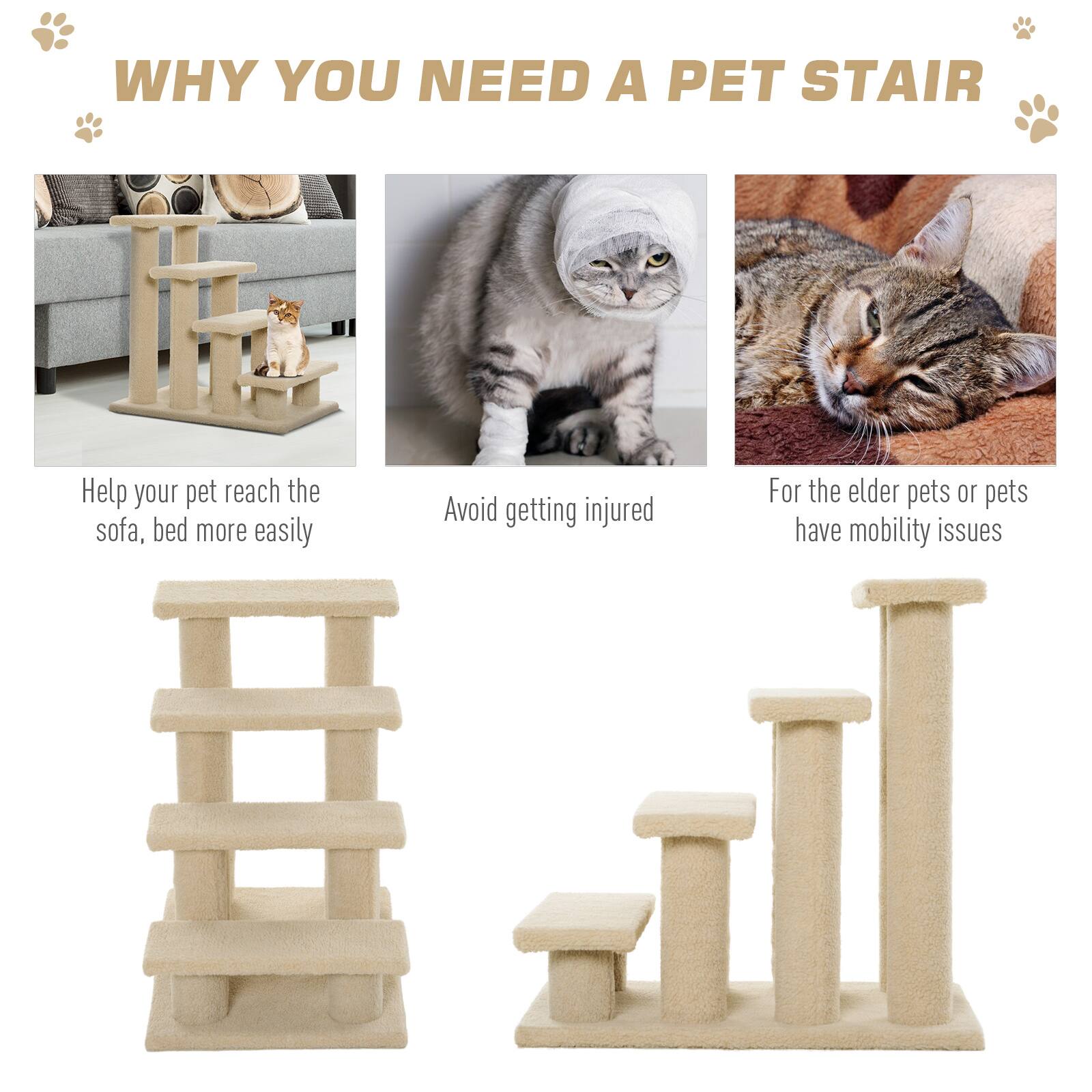 WHY YOU NEED A PET STAIR

- Help your pet reach the sofa, bed more easily
- Avoid getting injured
- For the elder pets or pets have mobility issues
