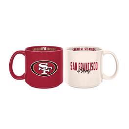 Logo Brands - San Francisco 49ers 2-Pack 15oz. Stackable Mug Set - Multicolor