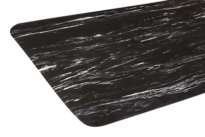 Alt View 1. Crown Mats - Crown Cushion-Step Marbleized Rubber Anti-Fatigue Floor Mat, 36" x 72" - Black.