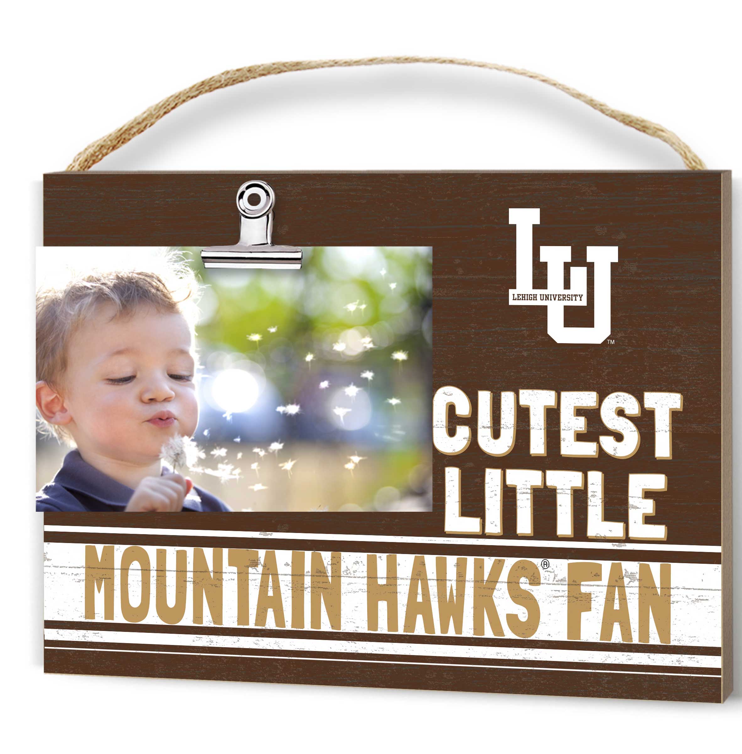 Brown Lehigh Mountain Hawks 8'' x 10'' Cutest Little Team Logo Clip Photo Frame
