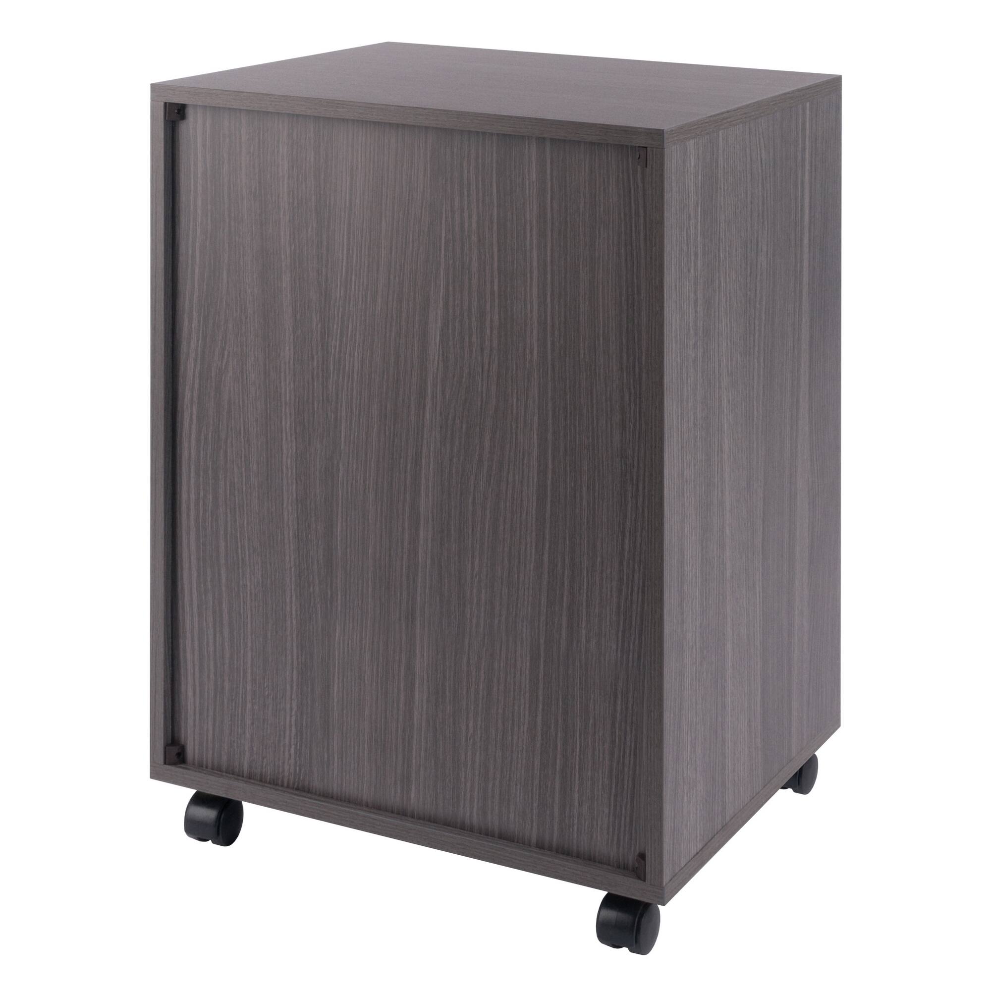 Alt View 5. Winsome Wood - Halifax 5-Drawer Mobile Cabinet - Charcoal.