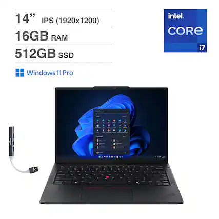 14" IPS (1920x1200)
16GB RAM
512GB SSD
Intel Core i7
Windows 11 Pro