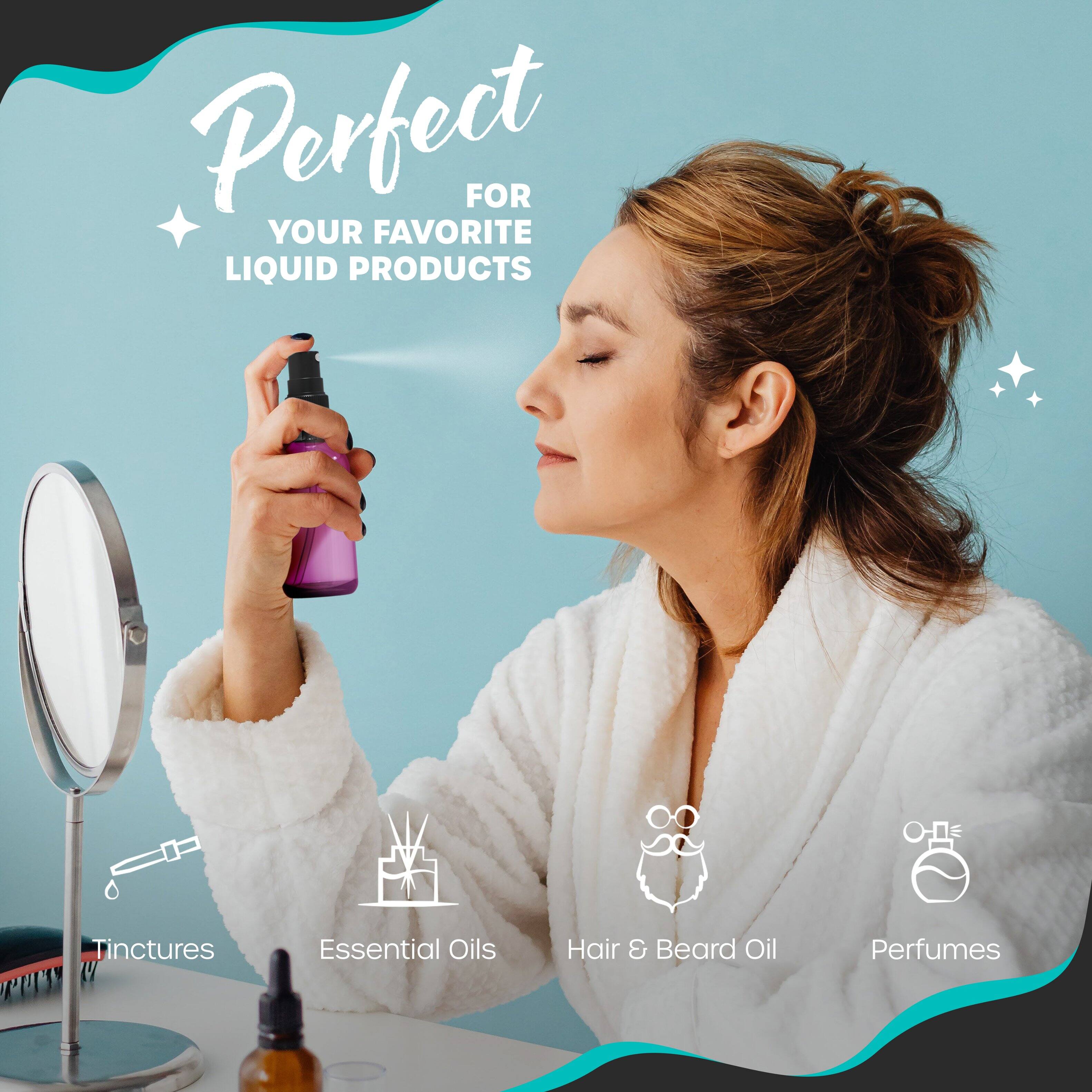 Perfect for your favorite liquid products - Tinctures, Essential Oils, Hair & Beard Oil, Perfumes