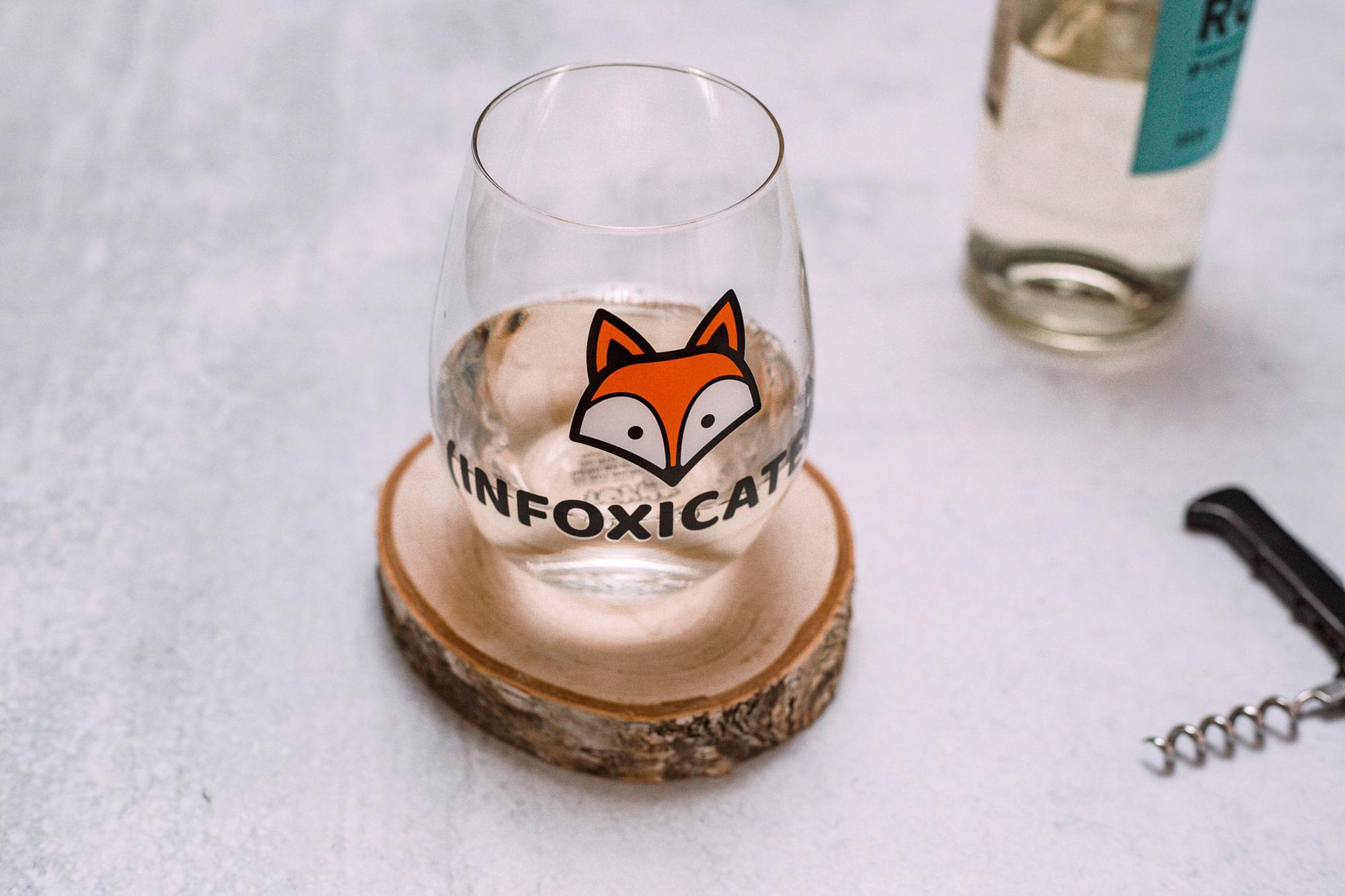 Alt View 4. Toynk - "Infoxicated" Oversized Stemless Wine Glass | Holds 20 Ounces - Clear.