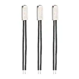 Unique Bargains - 3pcs KSD9700 Thermostat 170C Normally Close N.C Temperature Switch 250V 10A Thermal Protector Metal - Black