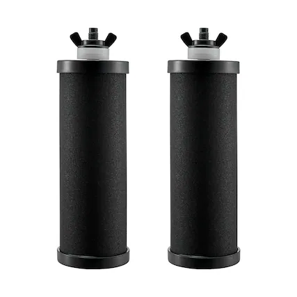 Front. VEVOR - Water Filters Replacement, Purification Elements, Activated Carbon Replacement Filters, Easy to Replace Water Filter - Black.