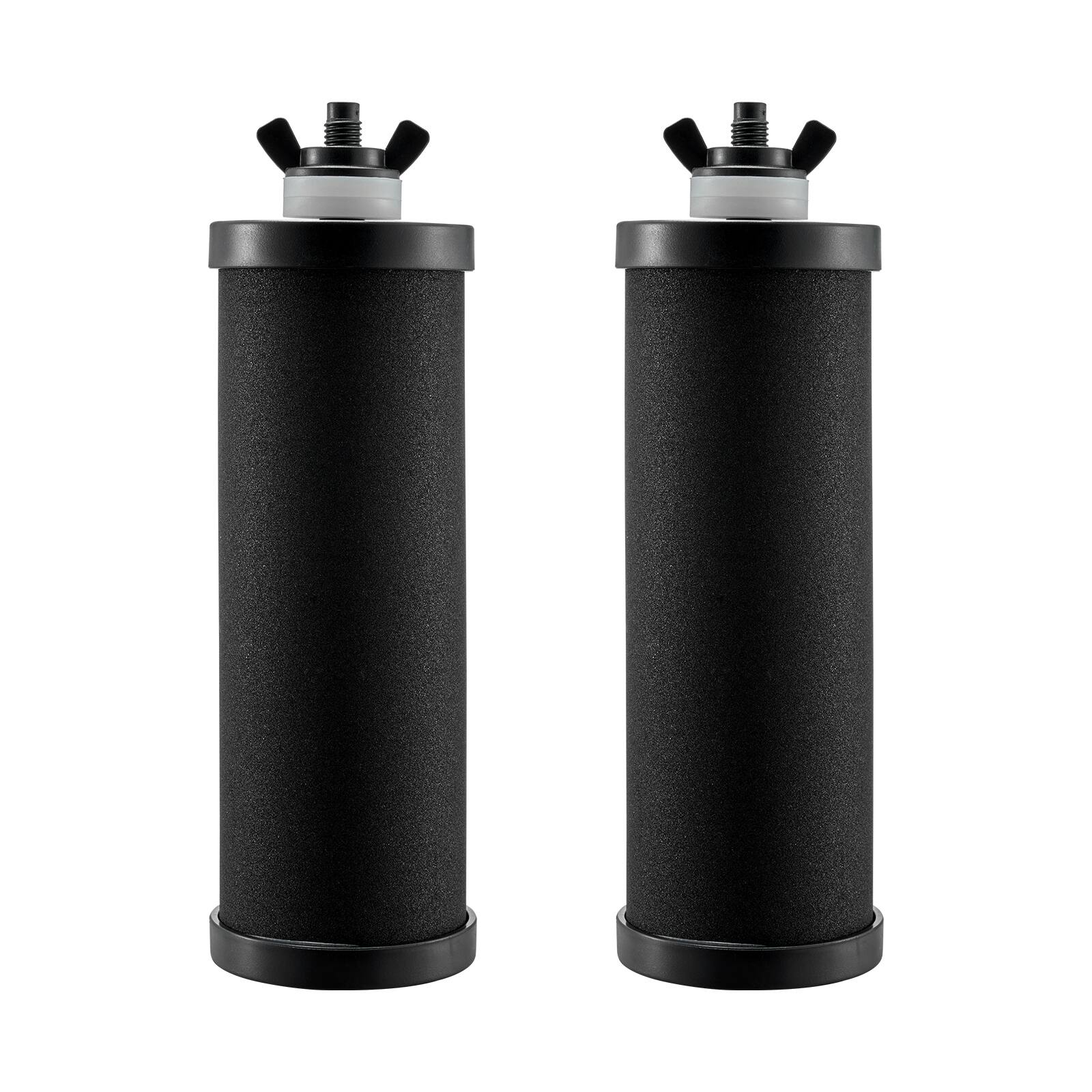 Front. VEVOR - Water Filters Replacement, Purification Elements, Activated Carbon Replacement Filters, Easy to Replace Water Filter - Black.